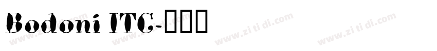 Bodoni ITC字体转换 Bodoni ITC字体转换